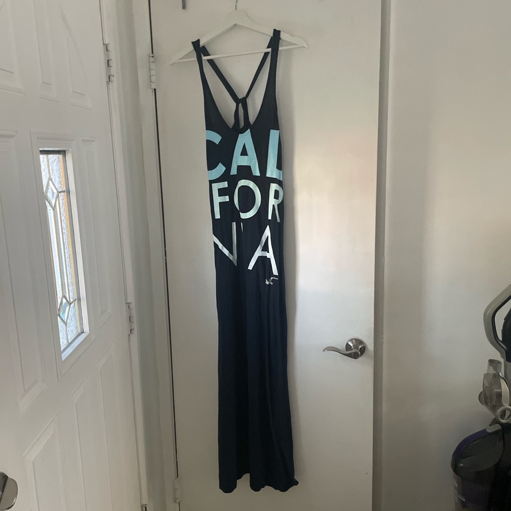 American Eagle Outfitters Blue beach dress with Spaghetti Straps